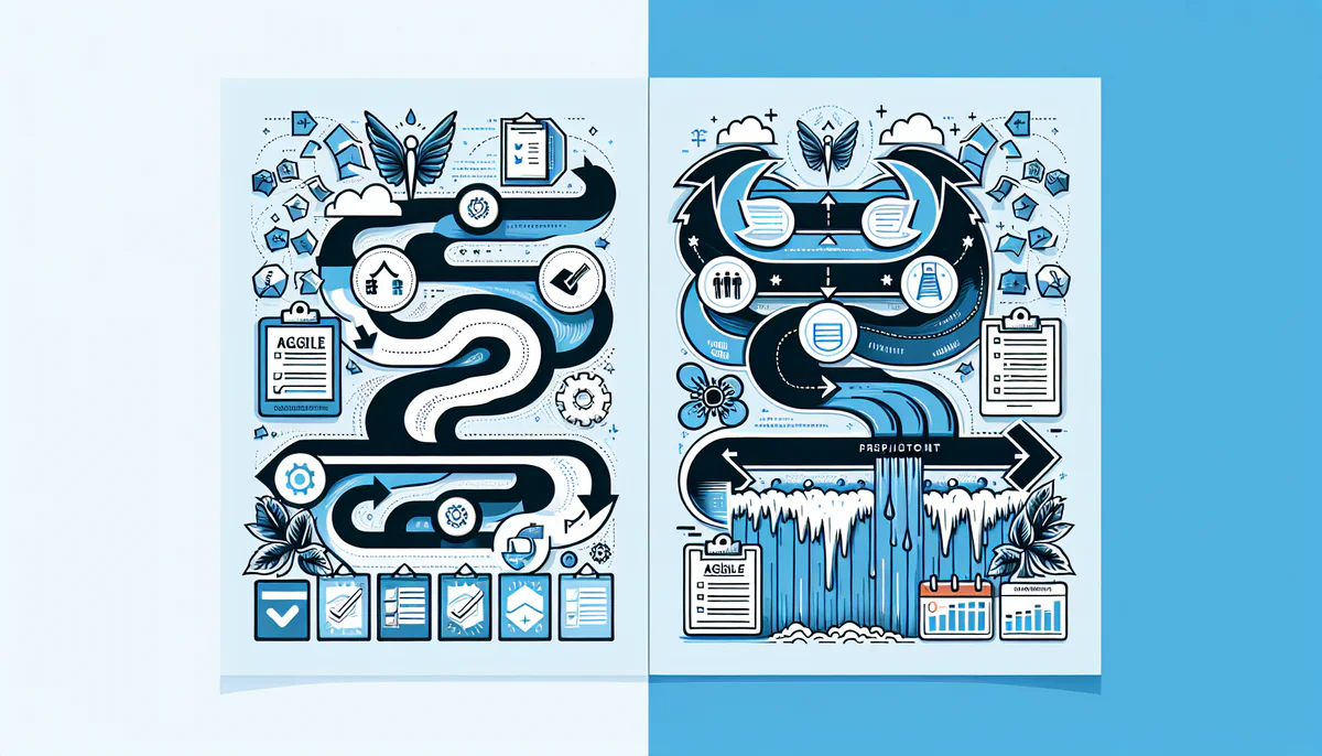 Image illustrating Waterfall Methodology Strengths and Advantages in article about agile vs waterfall pros and cons