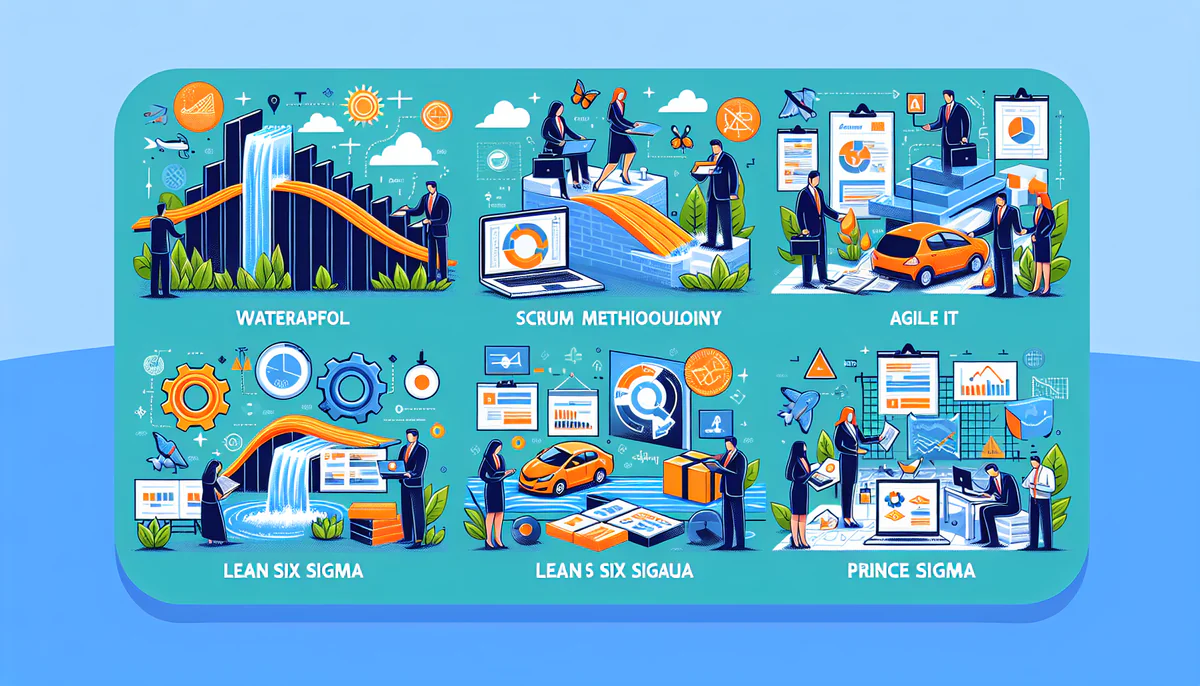 Image illustrating Popularne metodyki zarządzania projektami in article about zarządzanie projektami