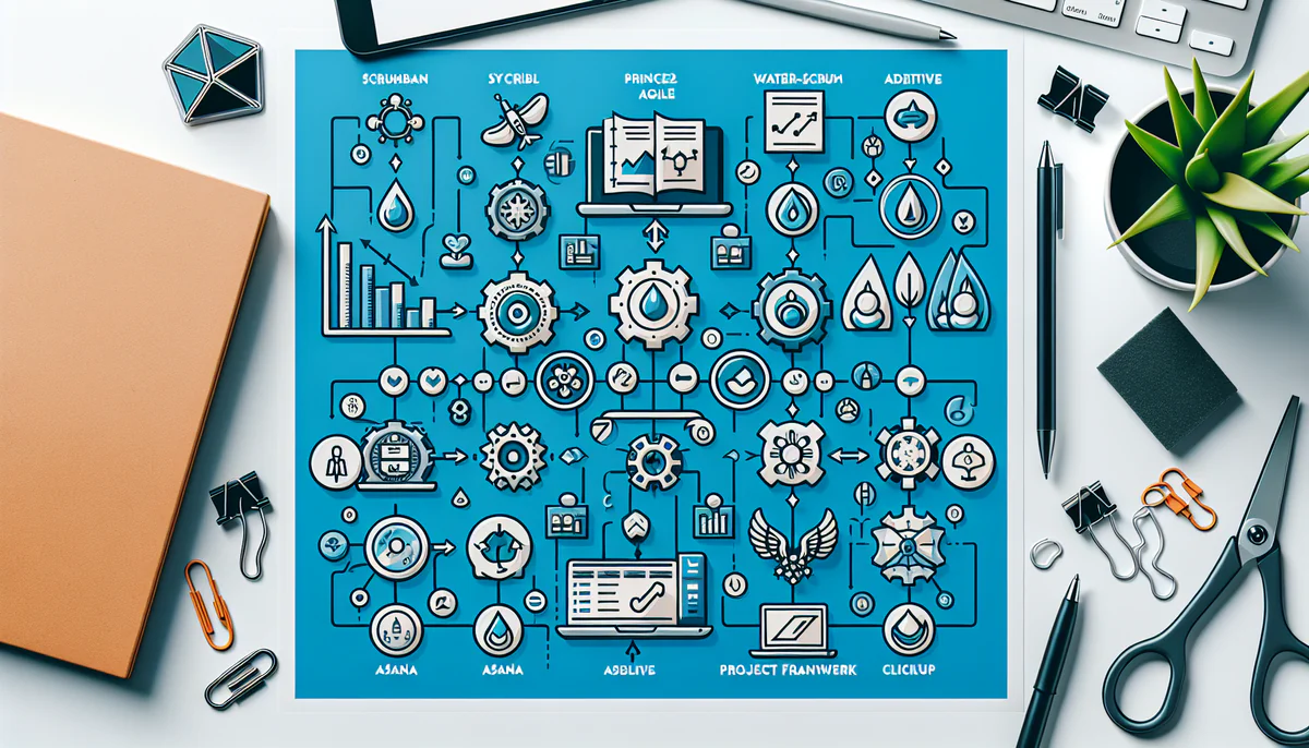 Image illustrating Hybride Projektmanagement Methoden und ihre Vorteile in article about projektmanagement methoden