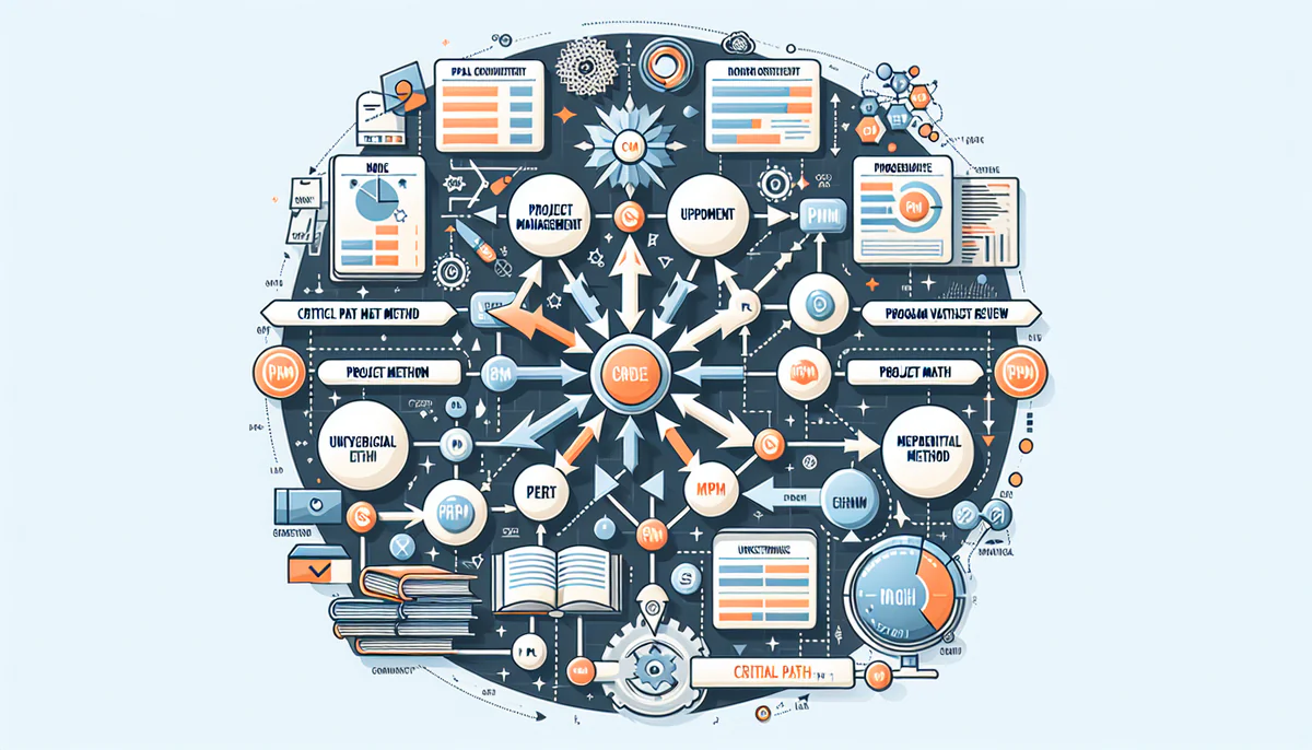 Image illustrating Arten von Netzplänen und Methoden in article about netzplan projektmanagement