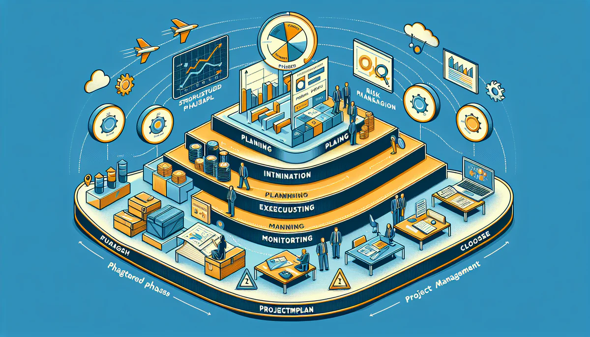 Image illustrating Aufbau und Struktur eines effektiven Phasenplans in article about phasenplan projektmanagement