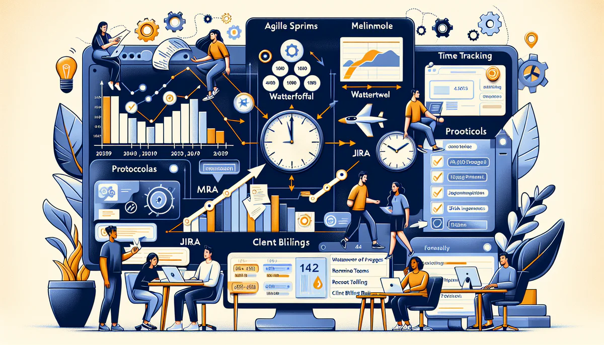 Image illustrating Implementing Time Tracking Strategies Across Different Project Types in article about time tracking in project management