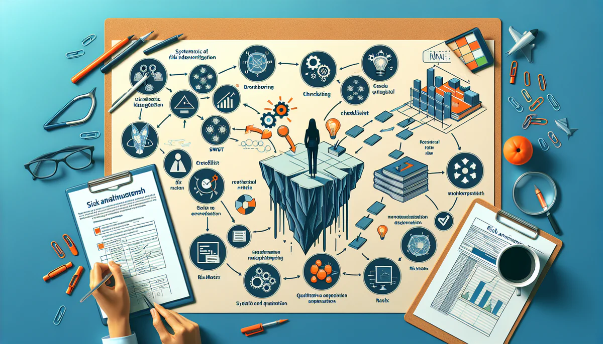 Image illustrating Systematische Risikoidentifikation und -bewertung in article about risikoanalyse projektmanagement
