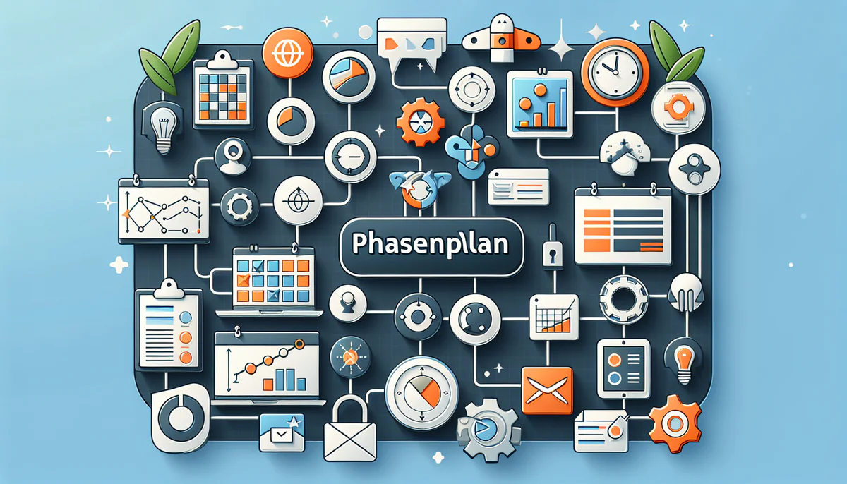 Image illustrating Digitale Tools für die Phasenplan-Erstellung in article about phasenplan projektmanagement
