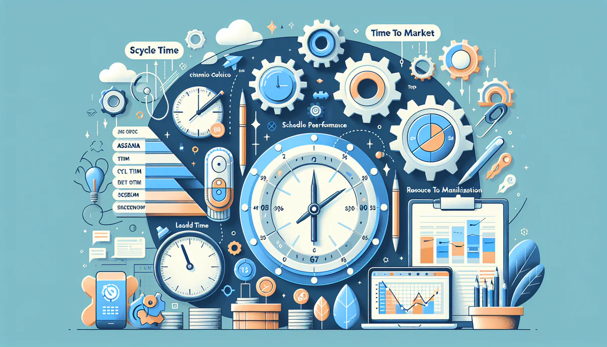 Image illustrating Time-Based Project Management Metrics in article about project management metrics