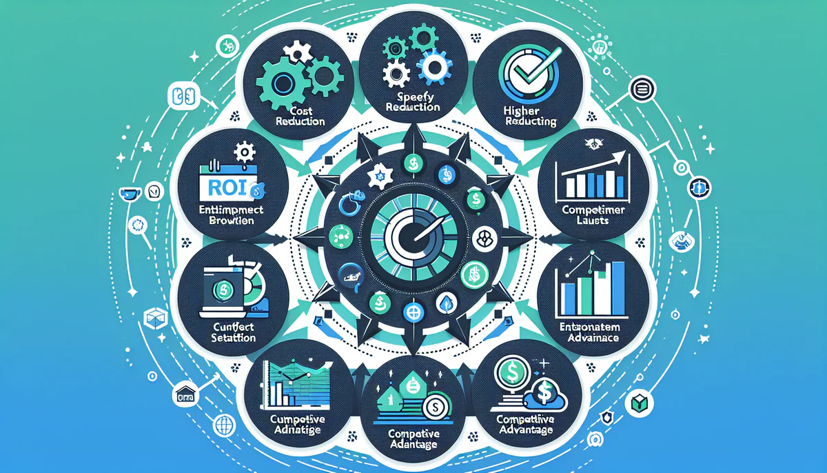 Image illustrating Financial and Business Impact Benefits in article about project management benefits