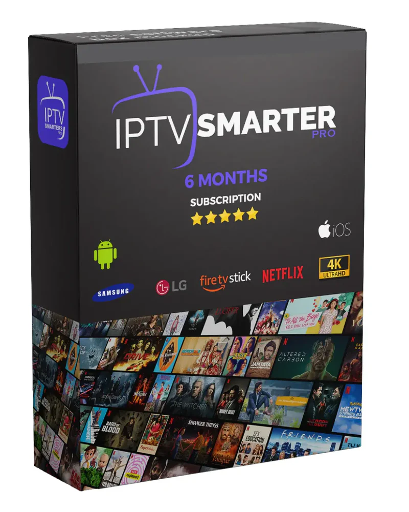 IPTV Smarters 6 Months Subscription 4K/8K Ultra HD Live TV VOD Sports