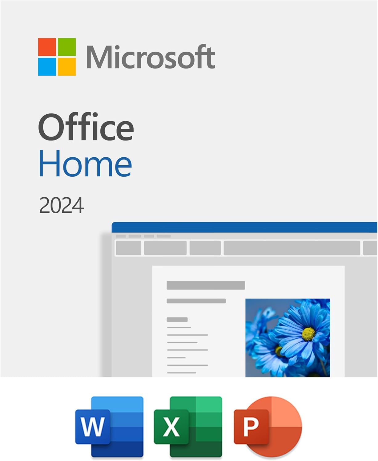 Microsoft Office Home 2024 | Classic Apps: Word, Excel, PowerPoint | One-Time Purchase for 1 PC/MAC/Windows | Instant Download 