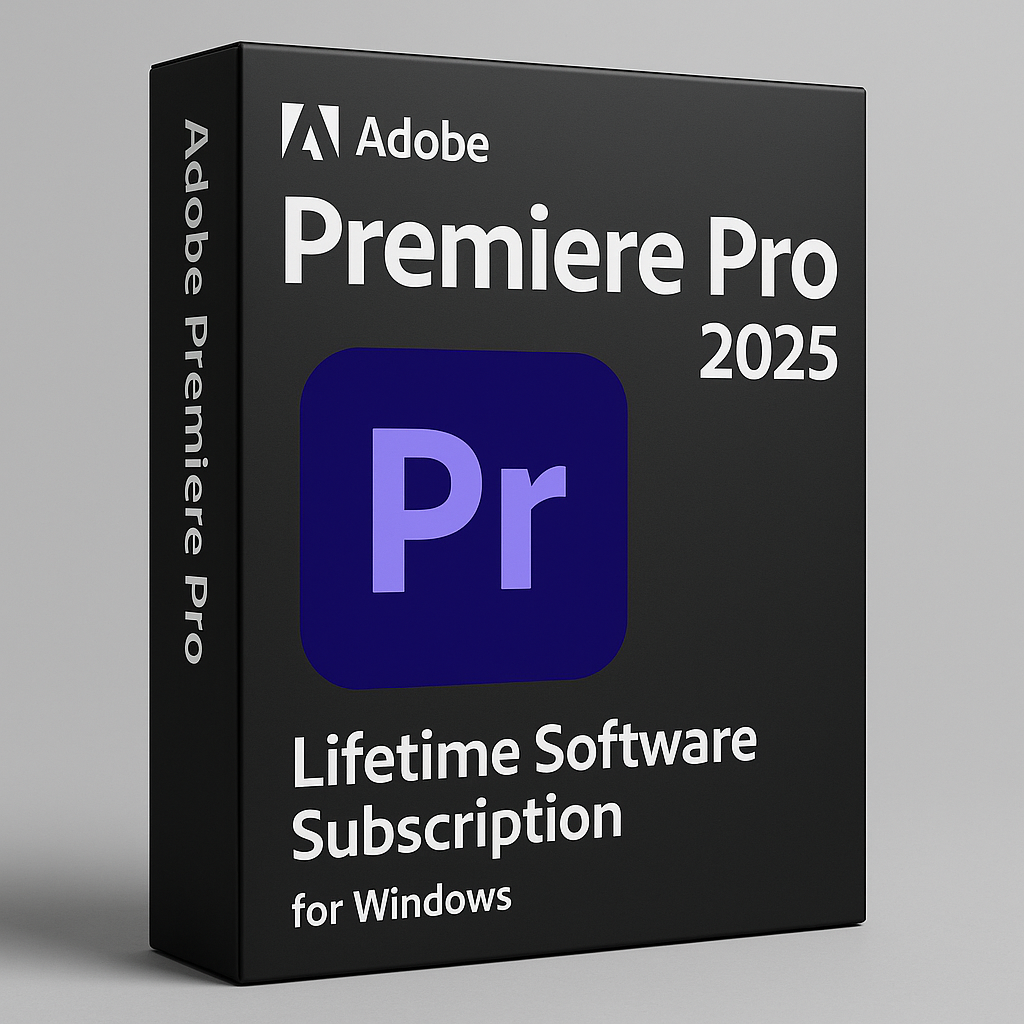 Adobe Premiere Pro 2025 Lifetime Software Subscription for Windows