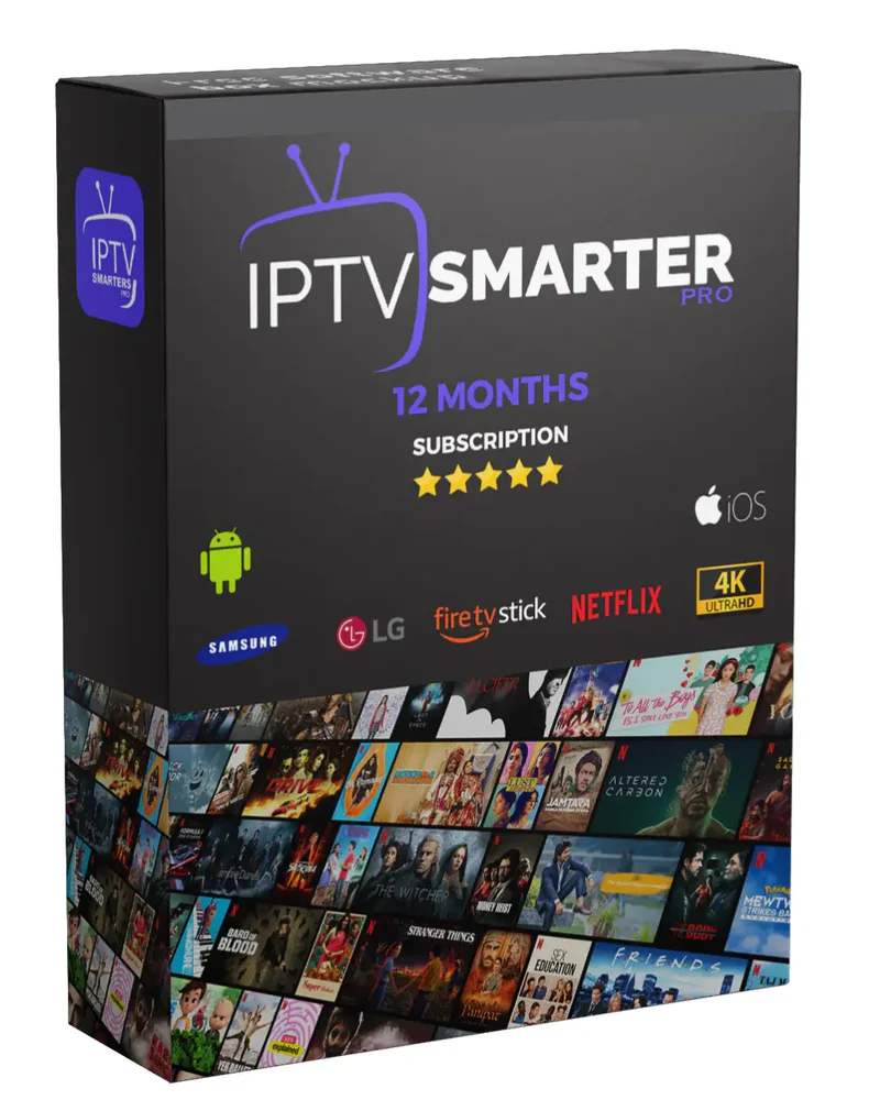 Smarters Player 12 Months IPTV Subscription 4K/8K Ultra HD  Live TV & VOD Streaming & Multi-Device Support