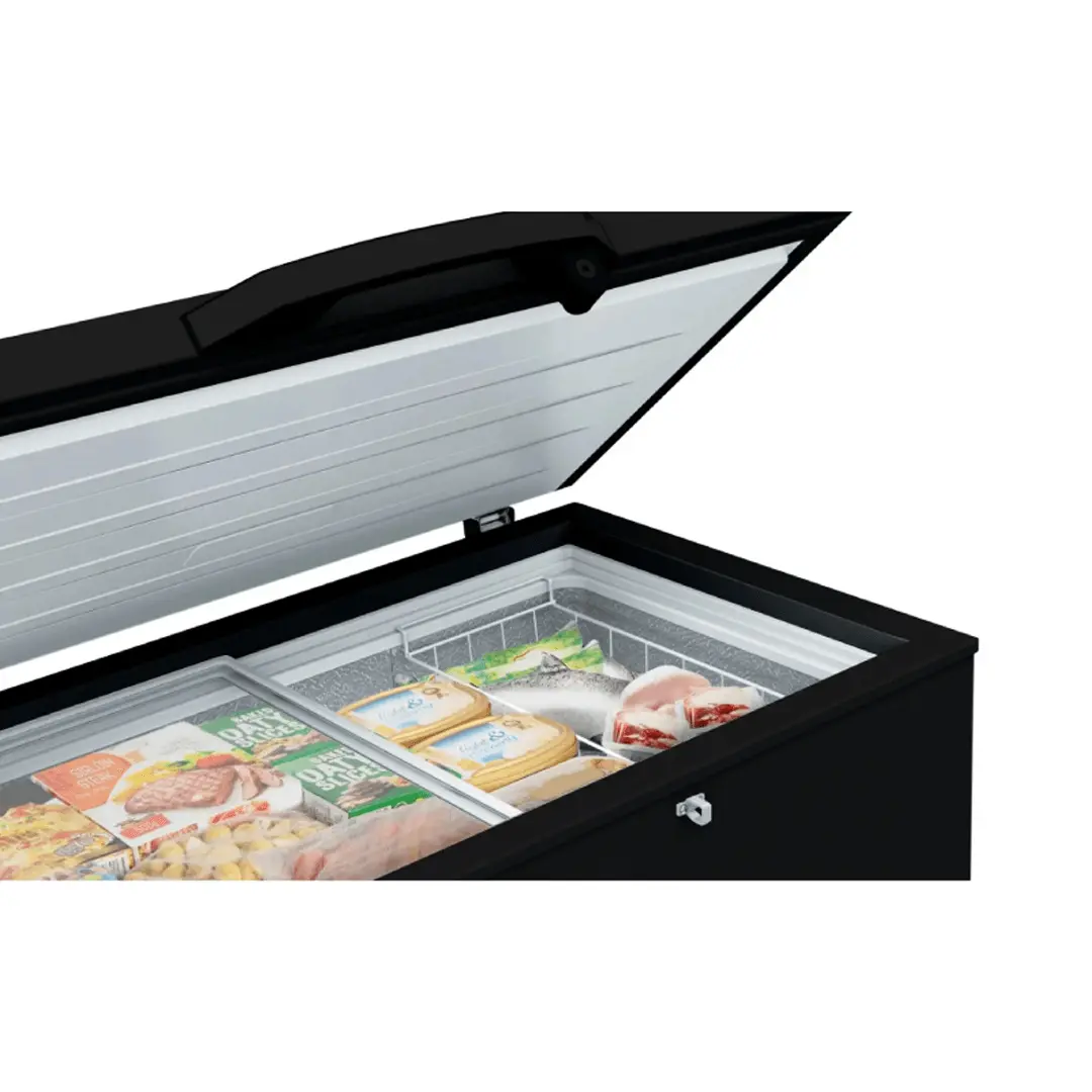 Hisense 250L Single Door Chest Freezer | External Condenser Coil | Frost | Black | FC320SH view 2