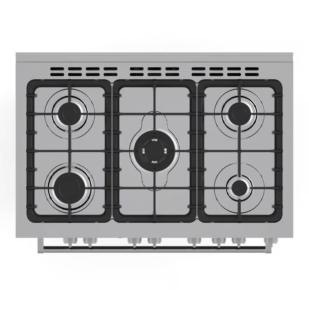 Hisense 90 x 60cm Free Standing Stove | 5 Gas Hobs | Electric Oven & Grill | HFS90GA5EBL