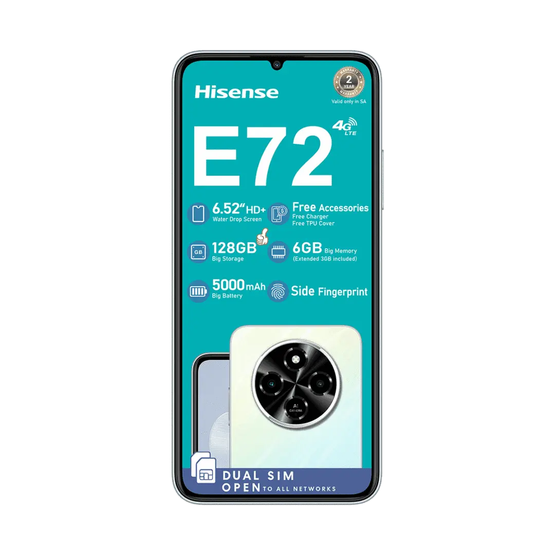 Hisense E72 Smartphone (Blue, 3GB RAM, 128GB Memory)