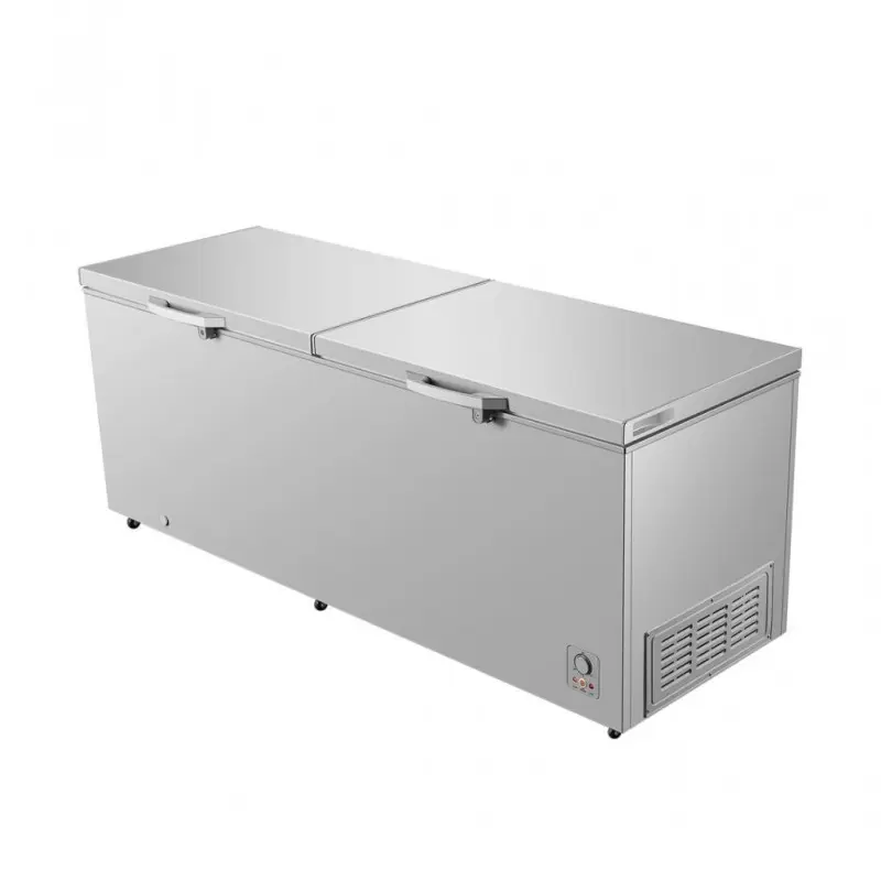 Hisense 701L Double Door Chest Freezer | Frost | Grey | H910CFS view 2