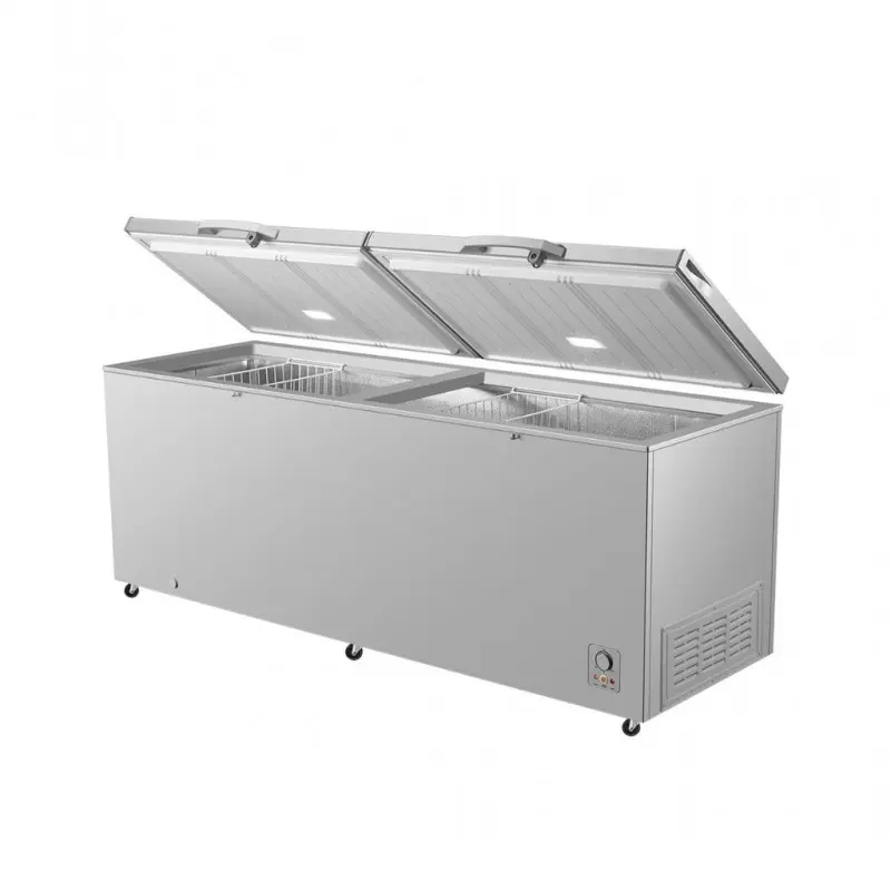 Hisense 701L Double Door Chest Freezer | Frost | Grey | H910CFS view 3