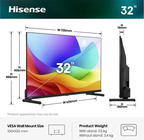 Hisense 32" Smart HD TV | 32A4
