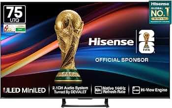 Hisense 75″ Mini-LED ULED Smart 4K TV | 75U7Q view 4