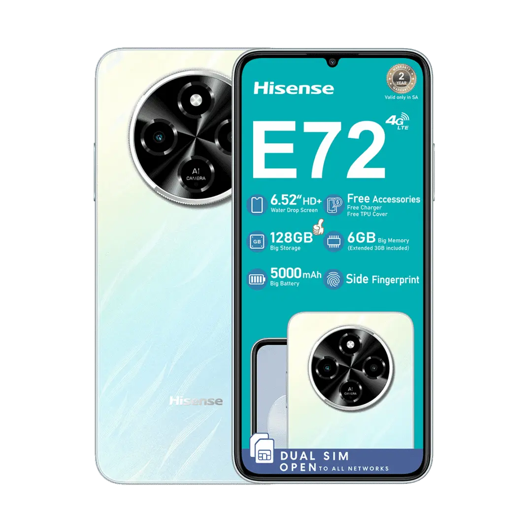 Hisense E72 Smartphone (Blue, 3GB RAM, 128GB Memory)