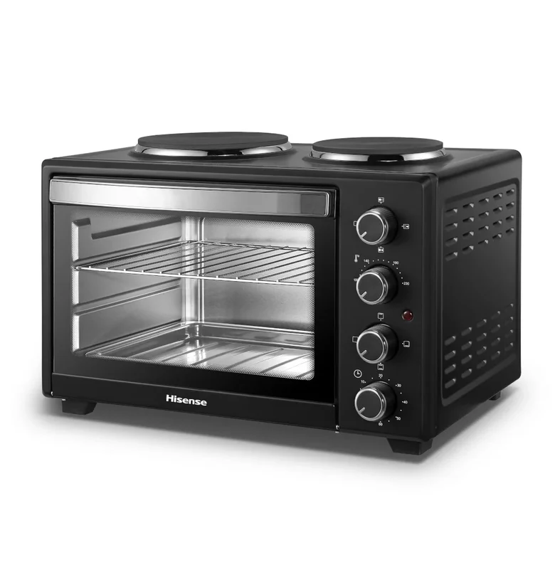 Hisense 28L Mini Electric Oven & Hotplate | Black | H28TOBKPKL16