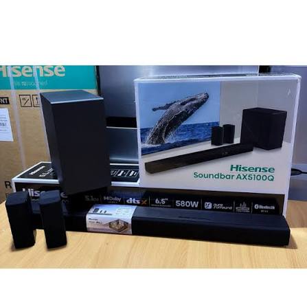 Hisense 5.1 Channel 580W Soundbar + Wireless Subwoofer | AX5100Q