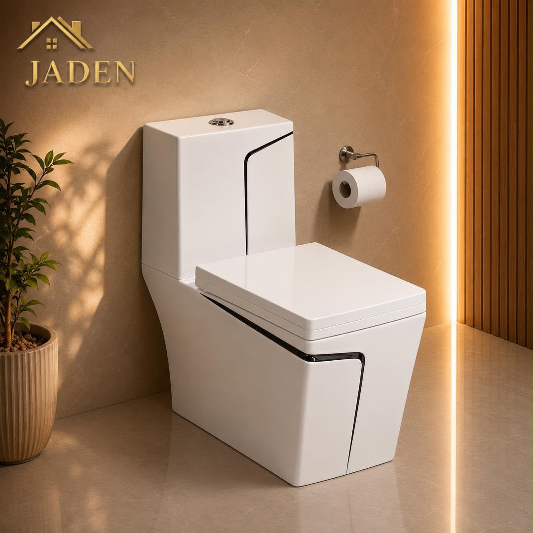 Premium One-Piece Marble-Finish Toilet view 11