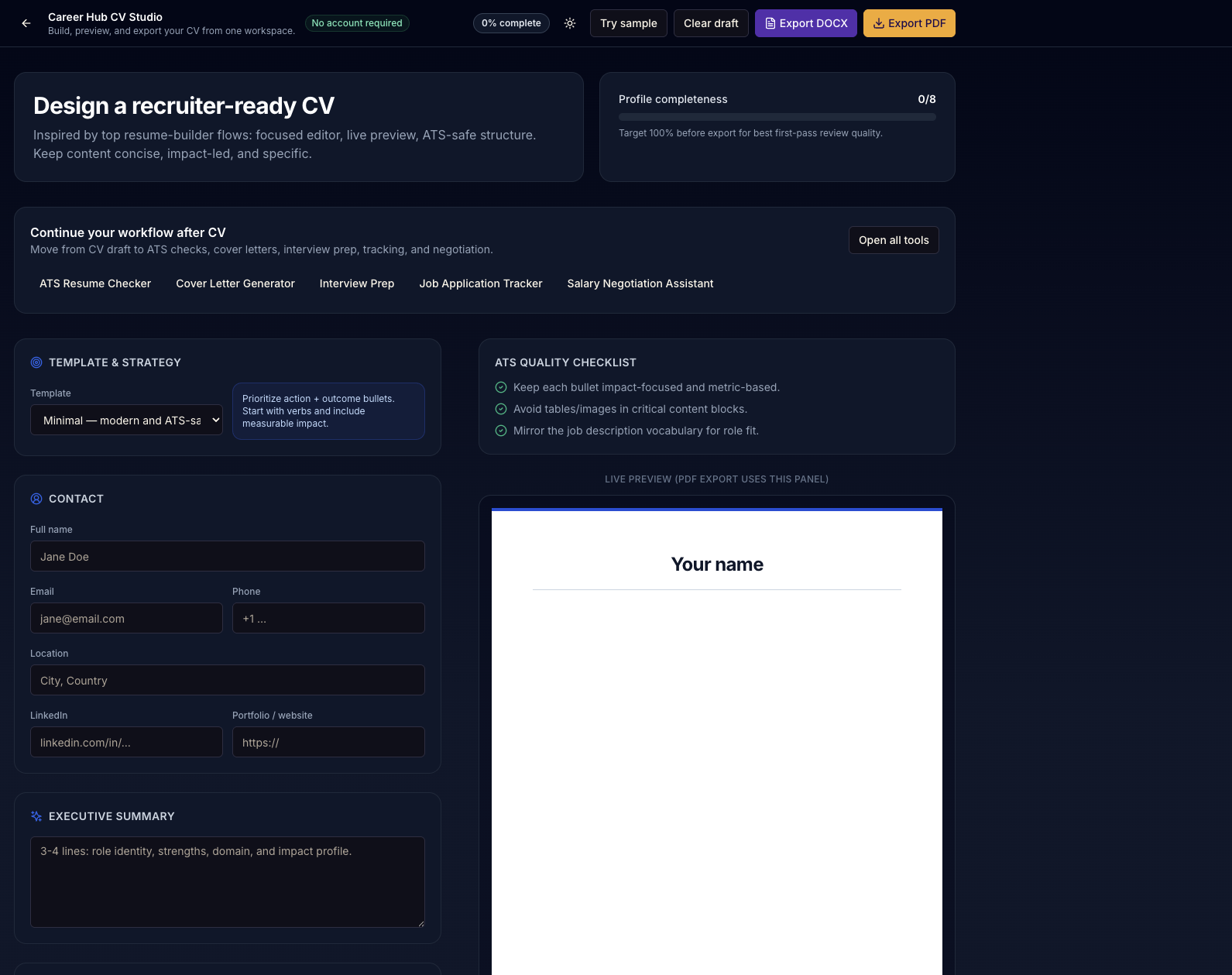 CareerLada - AI Career Mobility Platform screenshot 1