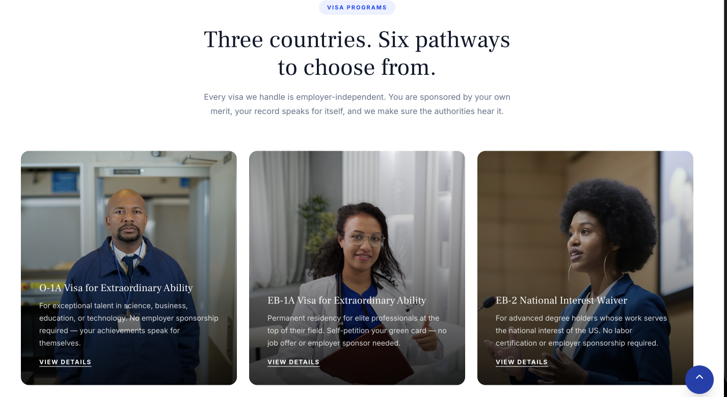 US Visa & Immigration Service Platform screenshot 2