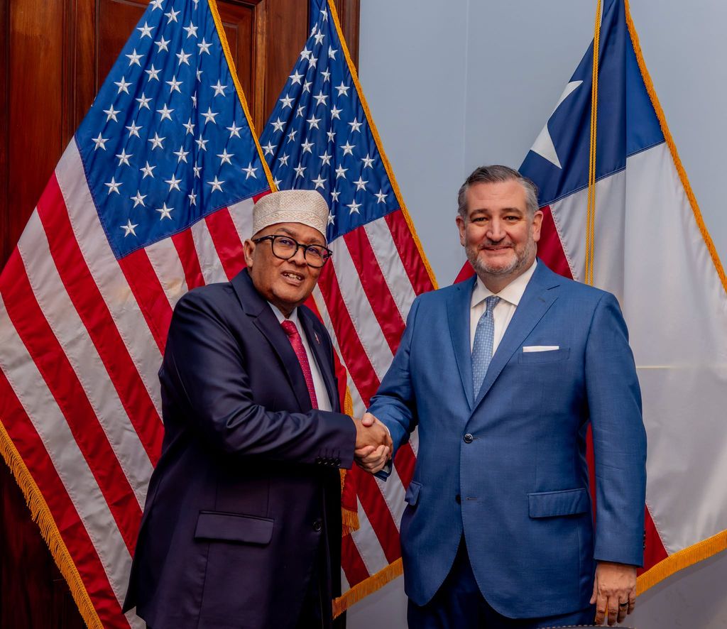 Somaliland President Irro meets Senator Ted Cruz on Capitol Hill to press Somaliland's recognition case, Sep 19, 2026