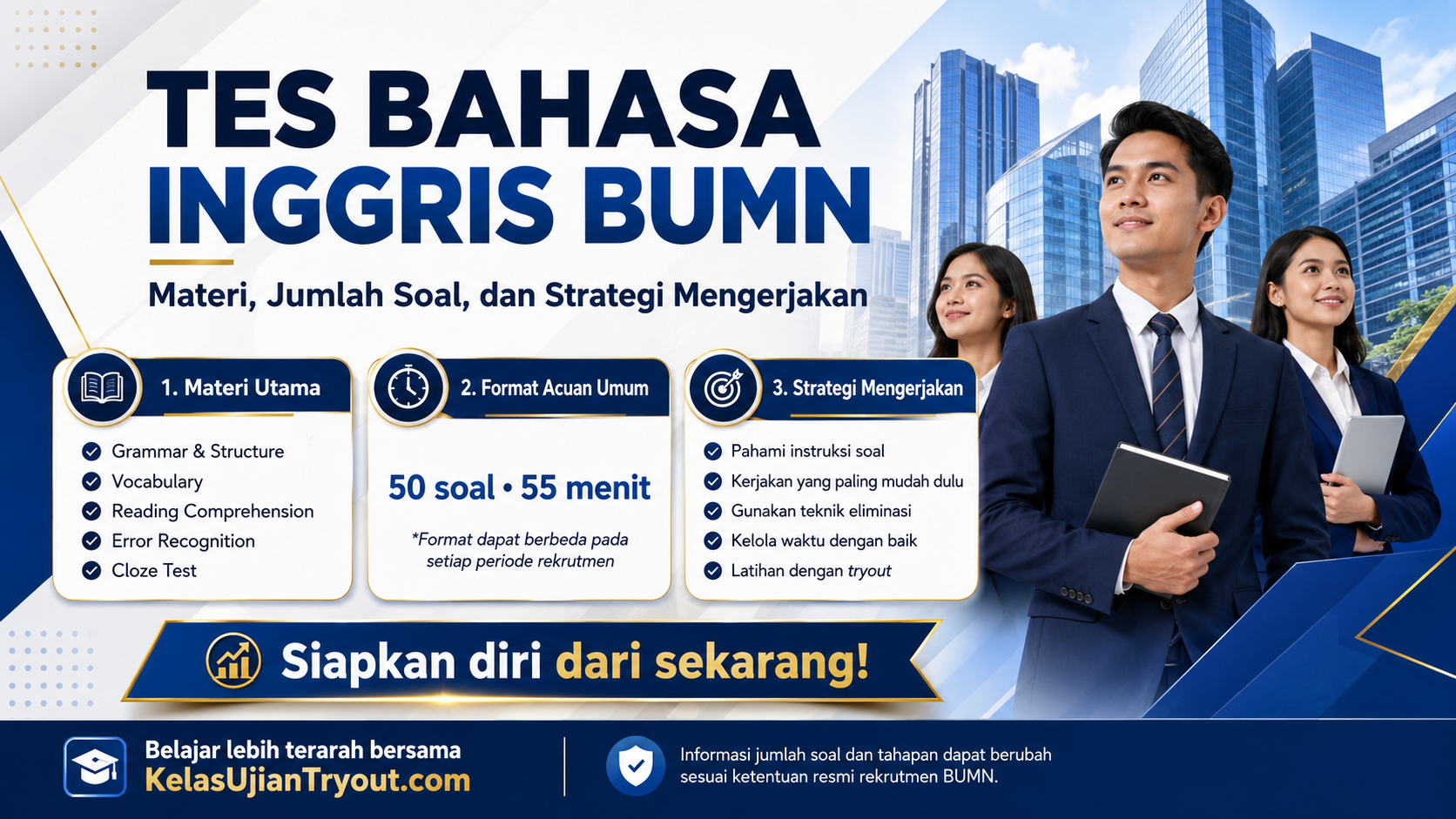 Apa Saja Tes Bahasa Inggris BUMN: Materi, Jumlah Soal & Strategi