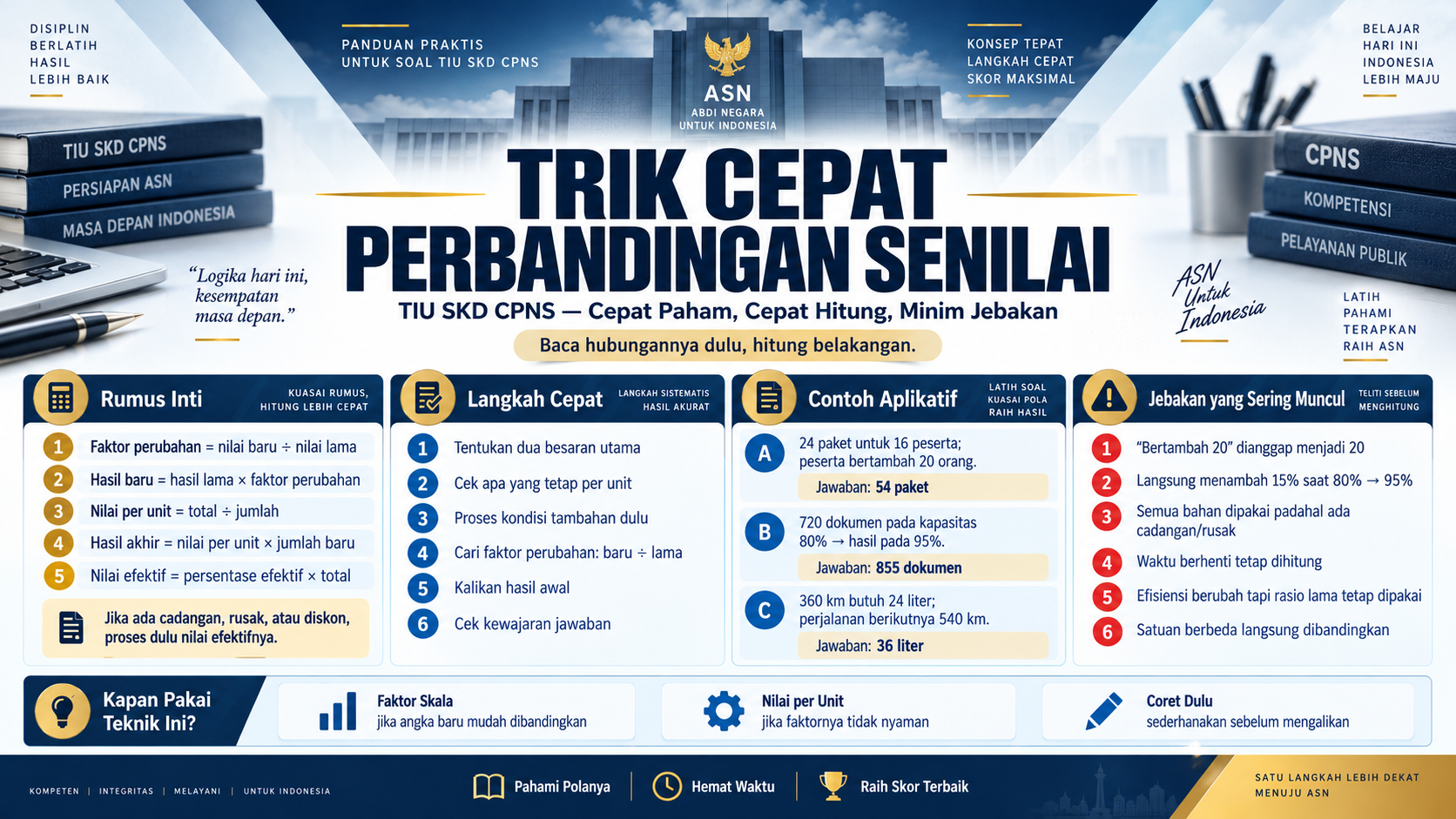 Trik Cepat Perbandingan Senilai TIU SKD CPNS
