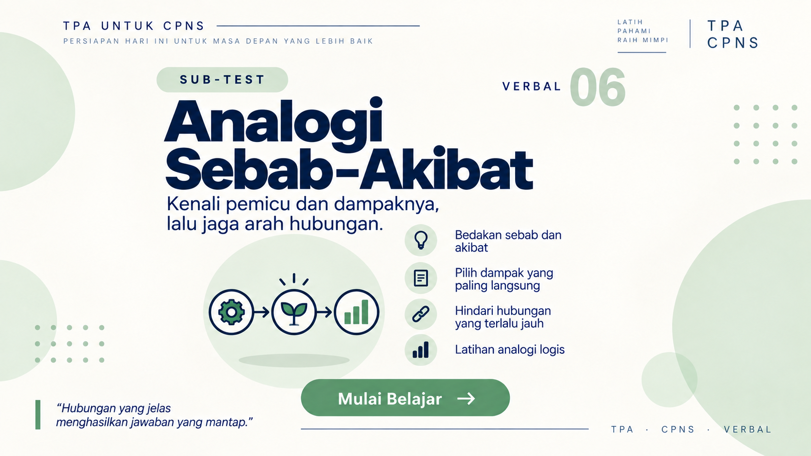 Tips dan Trik Membaca Analogi Sebab–Akibat tanpa Terkecoh