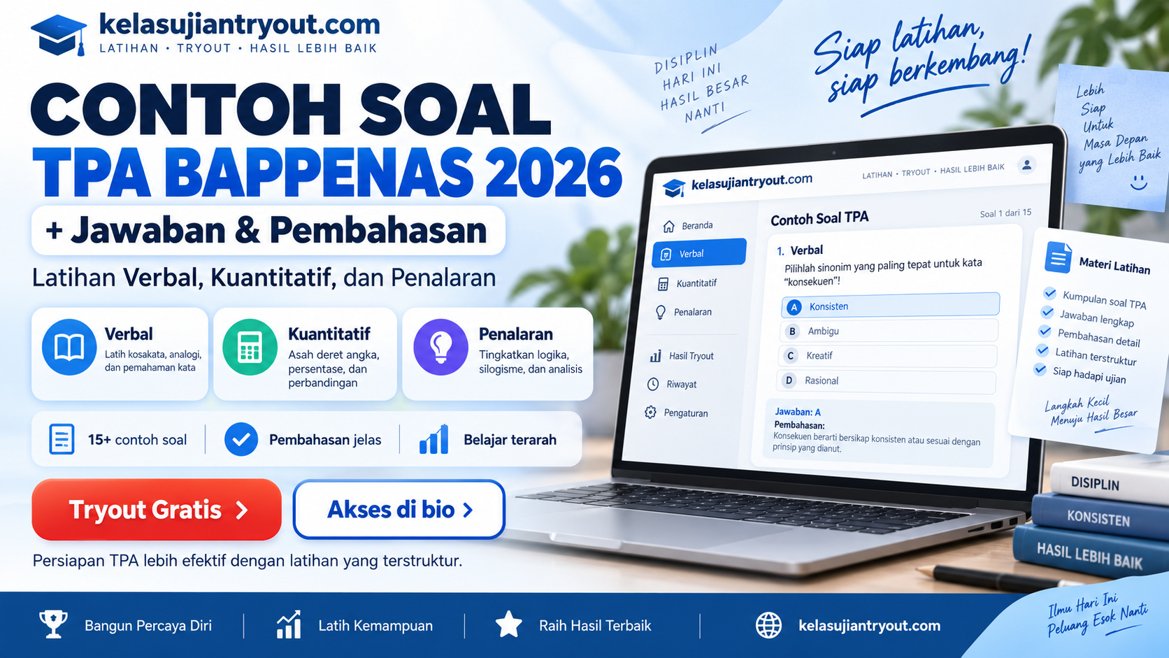 Contoh Soal TPA Bappenas 2026 + Jawaban & Pembahasan