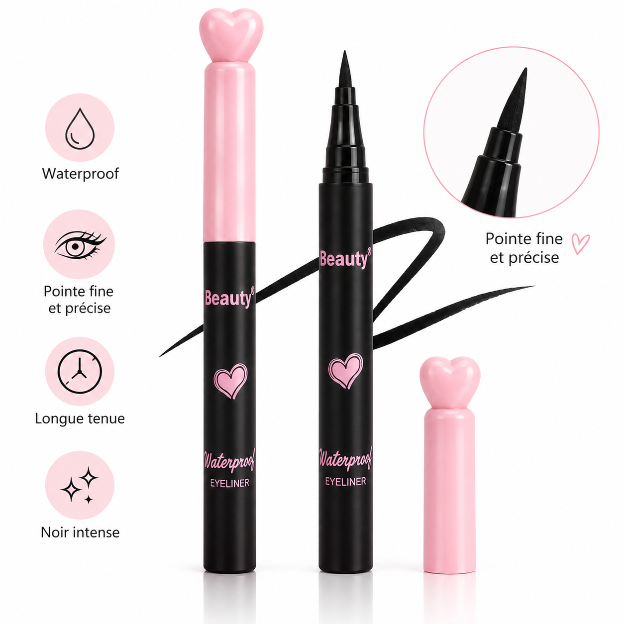 Vyna Eyeliner Waterproof – Noir
