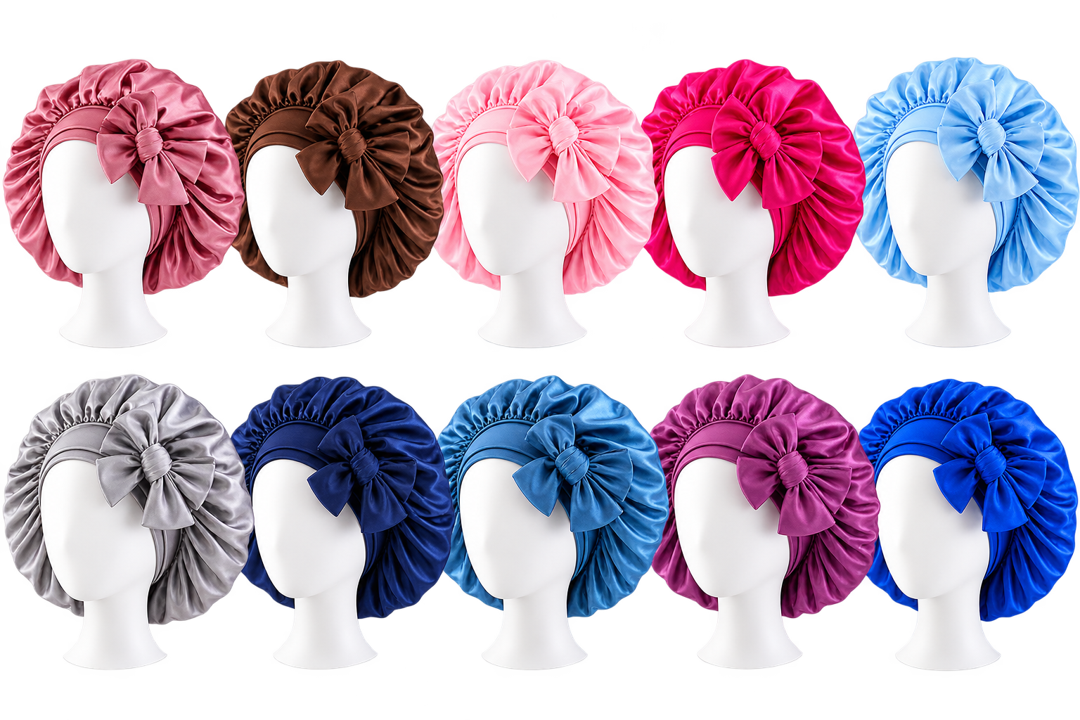 Bonnet en satin 