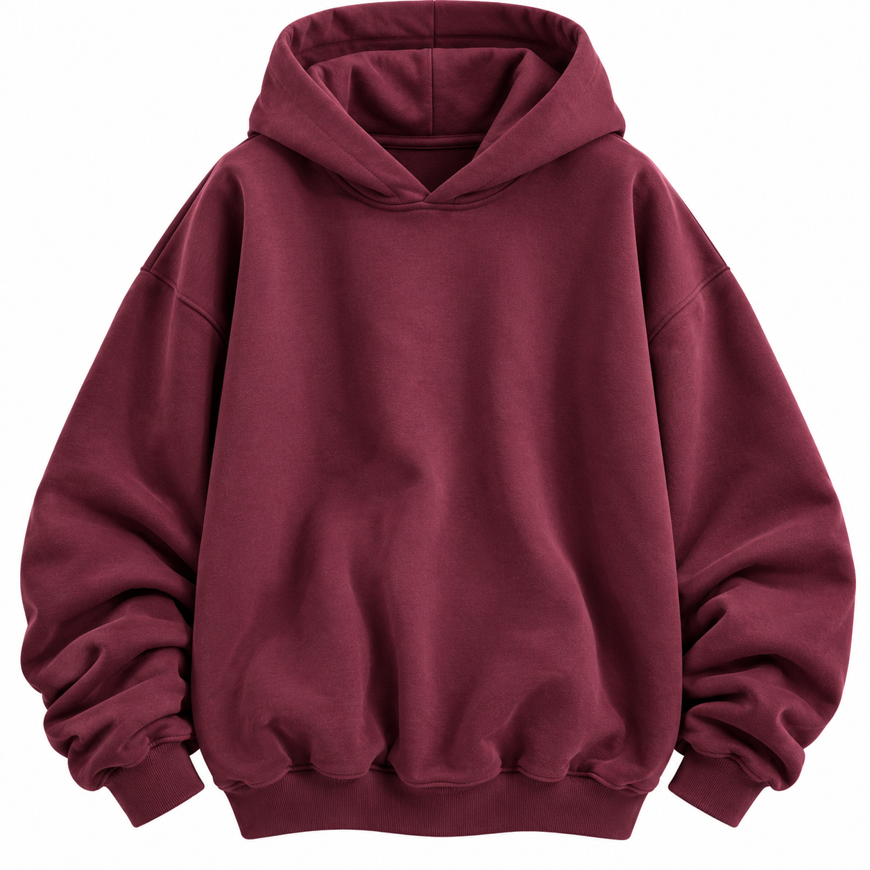 Hoodie Oversize – Burgundy