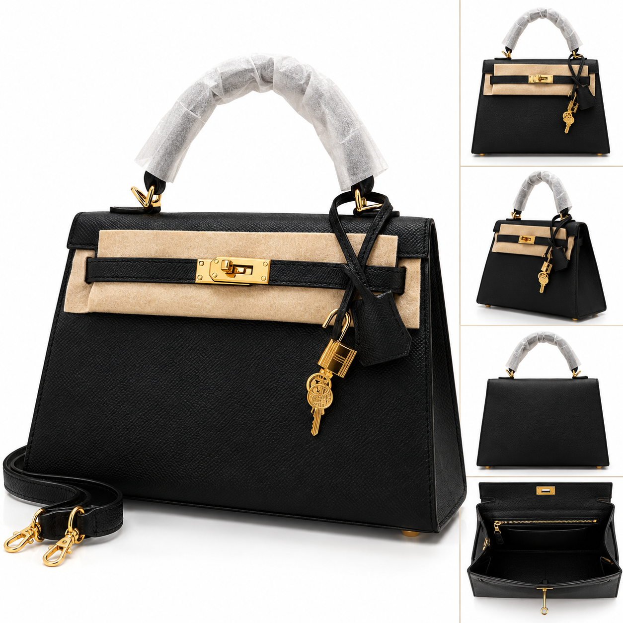 Kelly Black Luxury Handbag