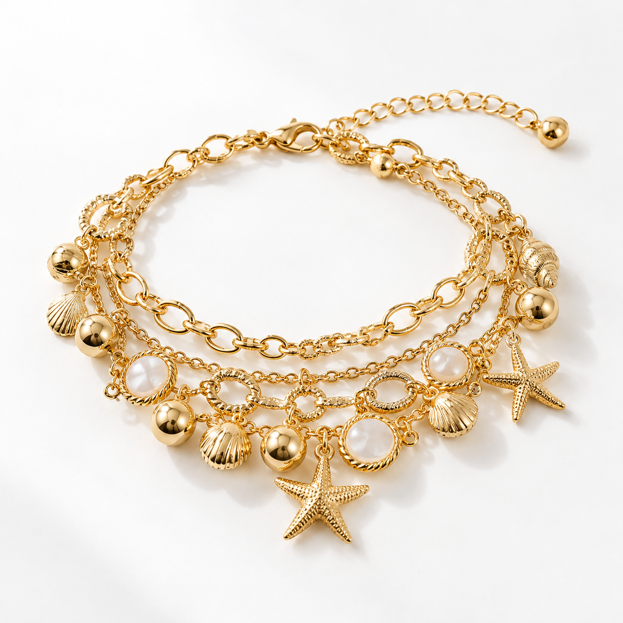 Bracelet Ocean Charms Dorée