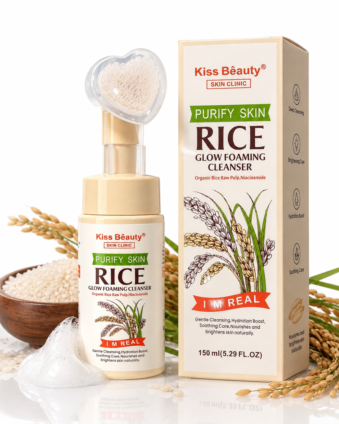 Nettoyant Visage au Riz