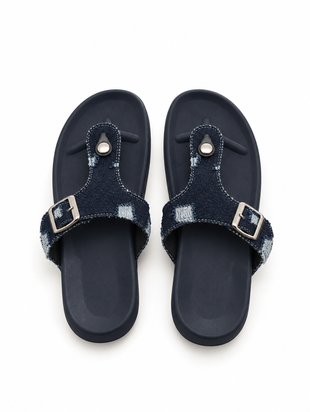 Denim Slides – Dark Blue