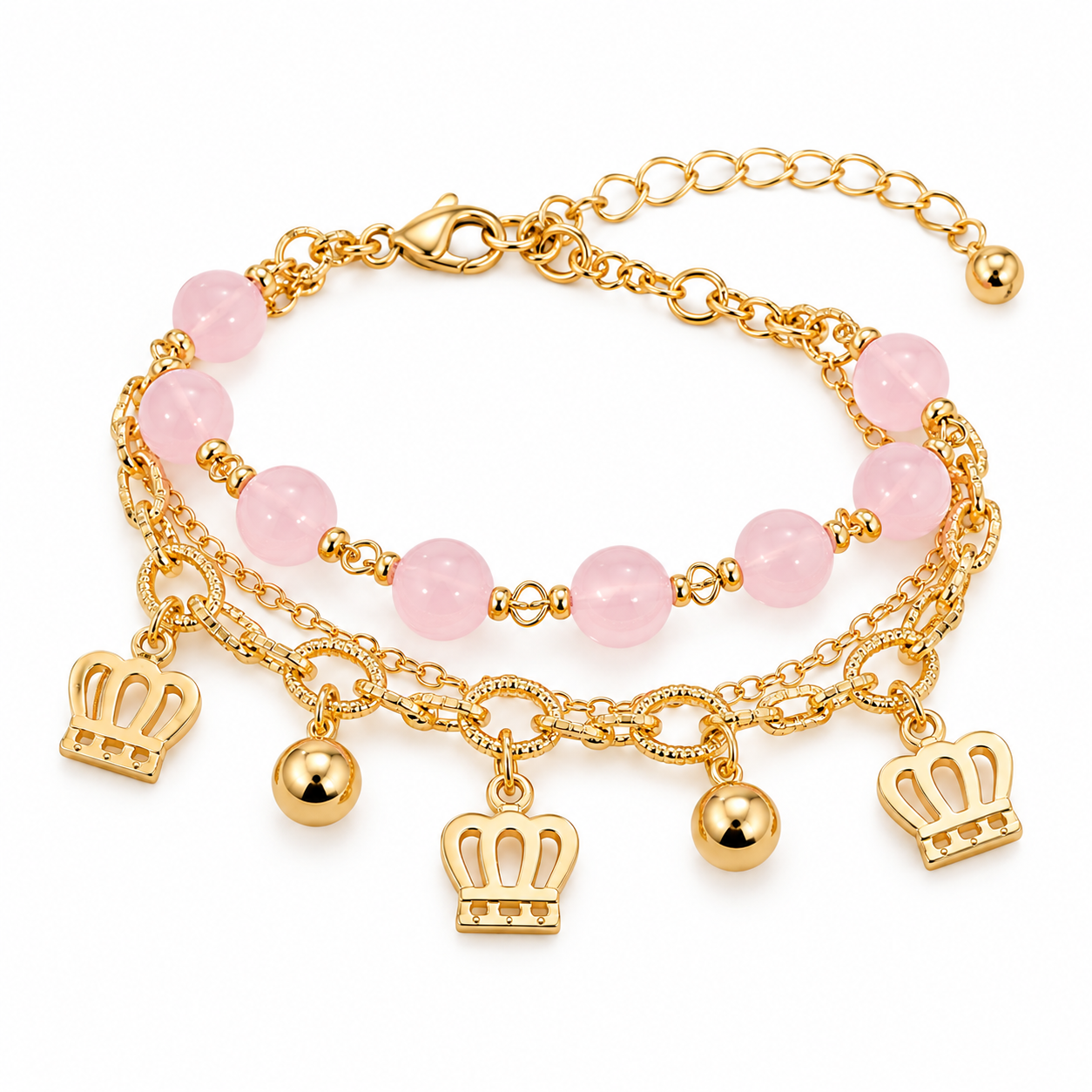 Bracelet Pink Crown