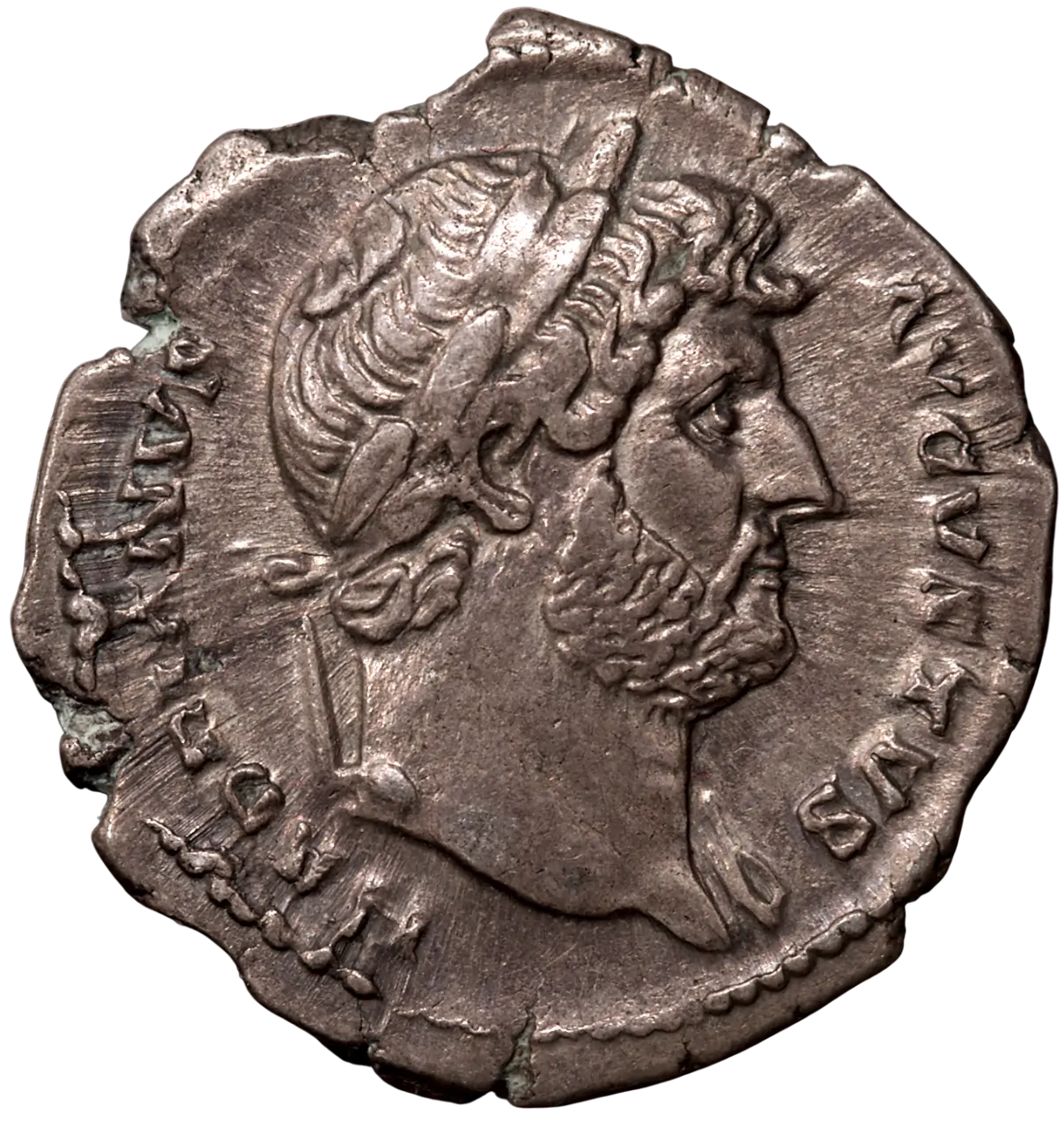 Adriano (117–138 d.C.), denario d’argento, Roma, 125–128 d.C.,
