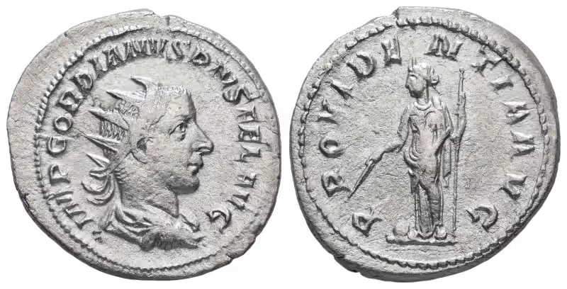 Antoninien romain en argent – Gordien III (238–244 apr. J.-C.), Providentia