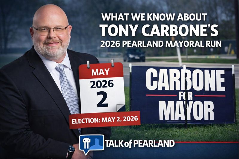 What We Know About Tony Carbone and His 2026 Run for Pearland Mayor