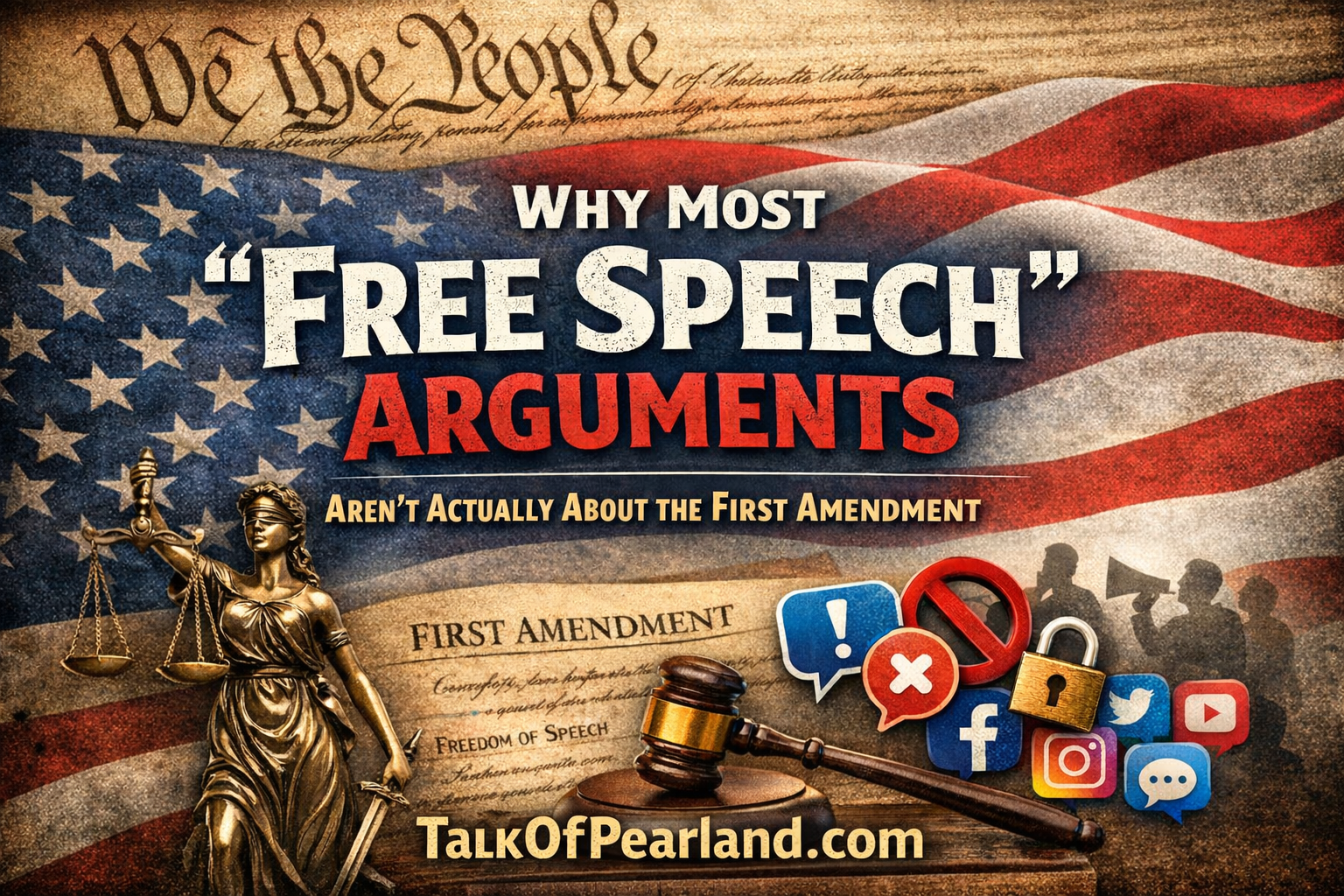 Why Most “Free Speech” Arguments Aren’t Actually About the First Amendment