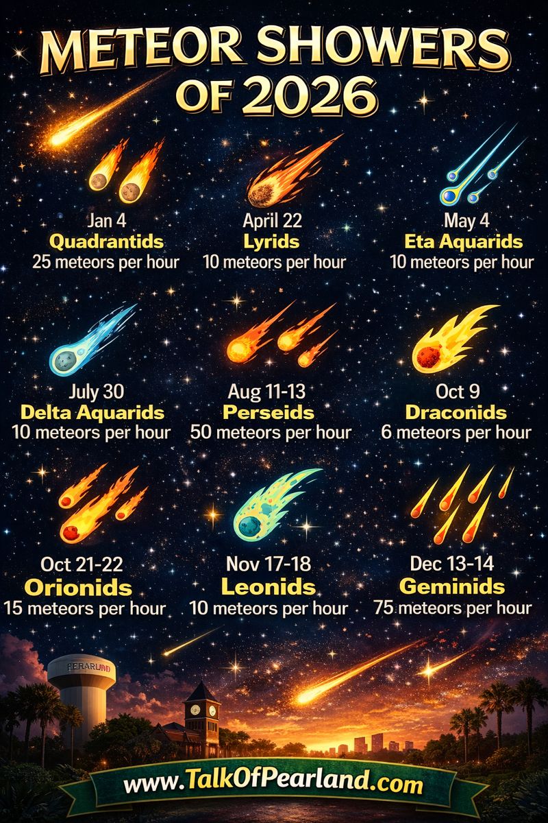 🌠 Look up, Pearland — 2026 is about to be a good year for night-sky nerds.