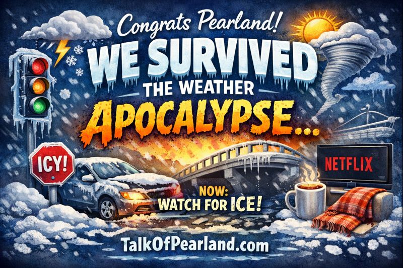 Congrats, Pearland — We Survived the Weather Apocalypse