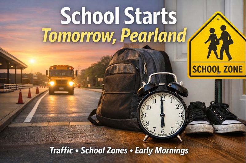 School Is Back Tomorrow in Pearland. Are You Ready?