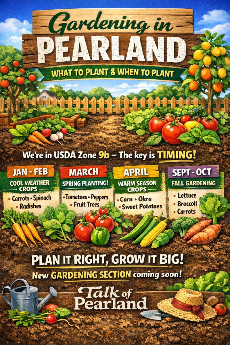 Gardening in Pearland: What Grows Here, When to Plant, and Why Timing Matters By James Snell