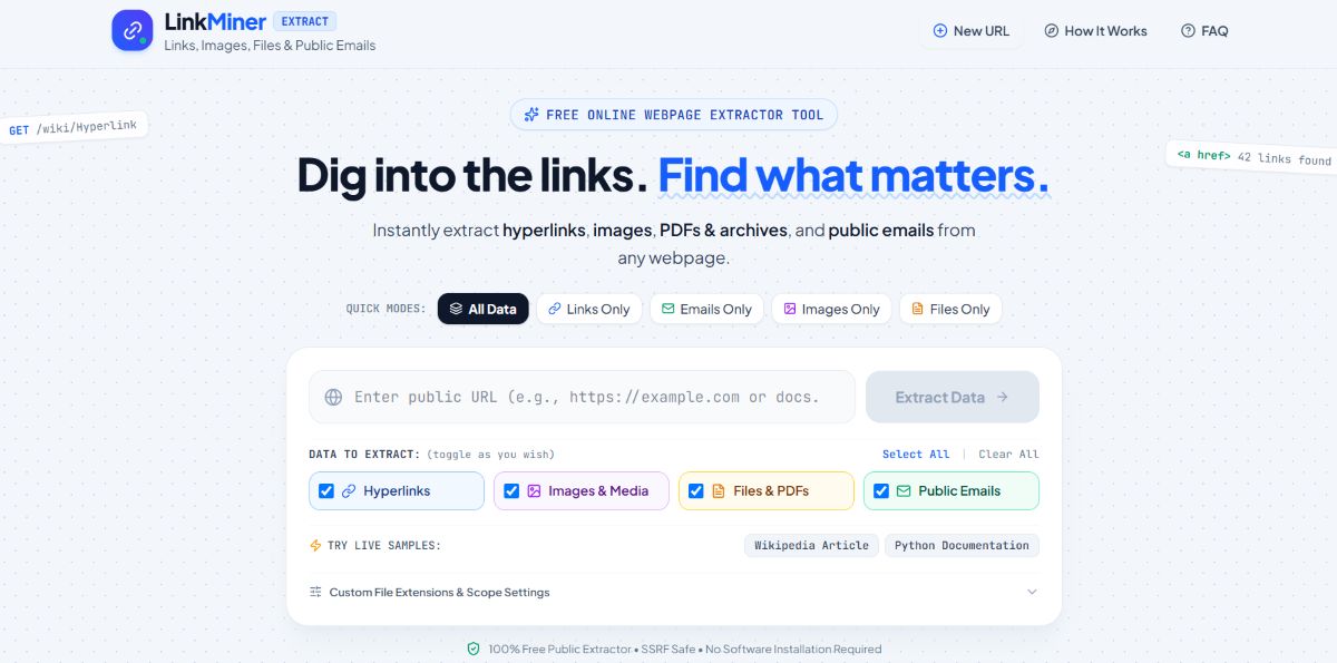 LinkMiner