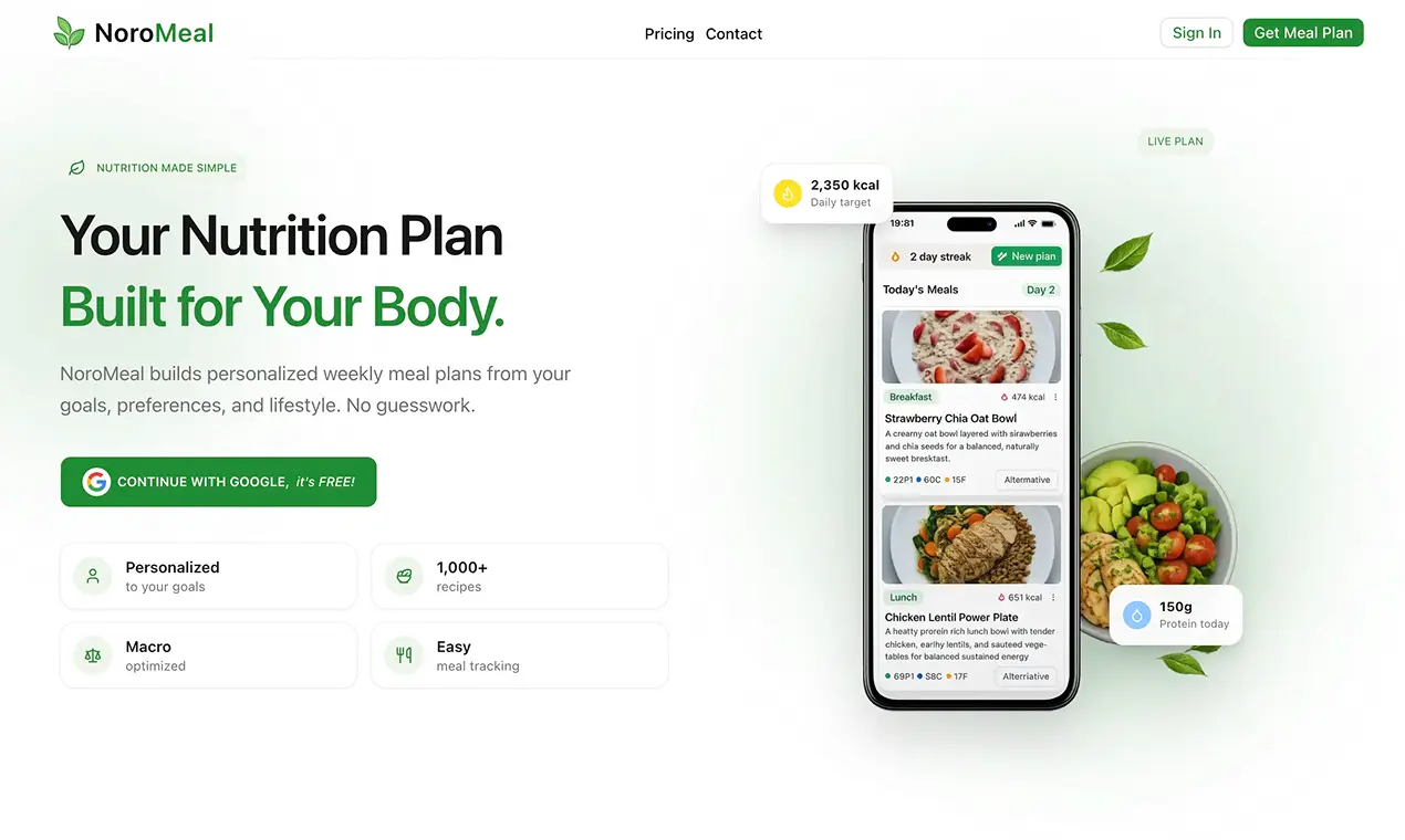 Personalized Meal Plans for Your Goals